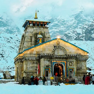 Kedarnath temple in the Himalayas